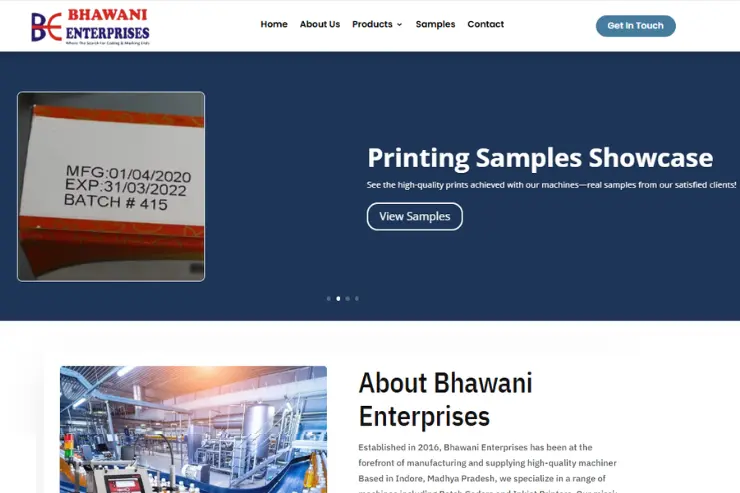 Machine Manufacturer Website